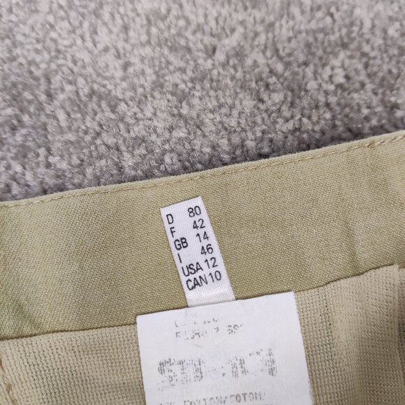 FE Edition Women's Maxi Skirt in Green Size 12 Cotton Old Money Quiet Luxury - Picture 9 of 15